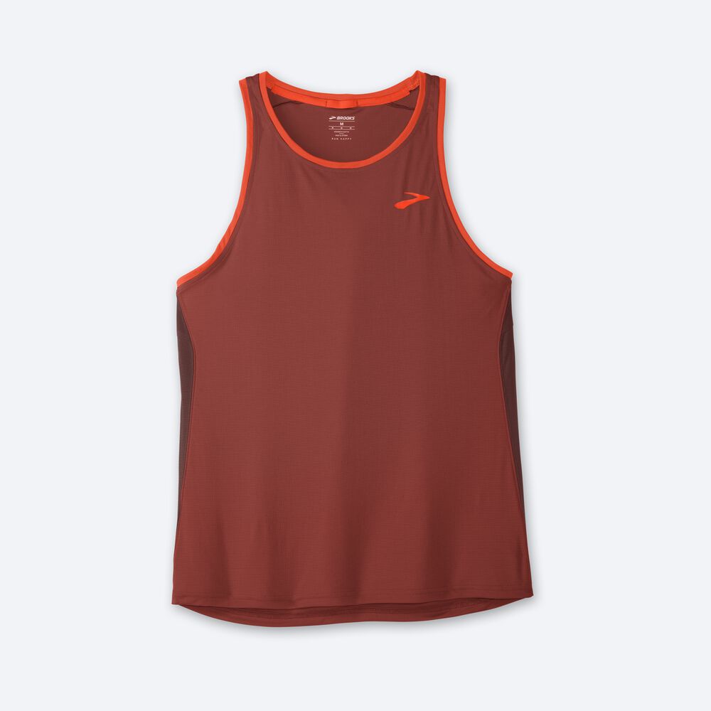 Brooks Atmosphere Singlet Férfi Ujjatlan Póló Réz | HU260935