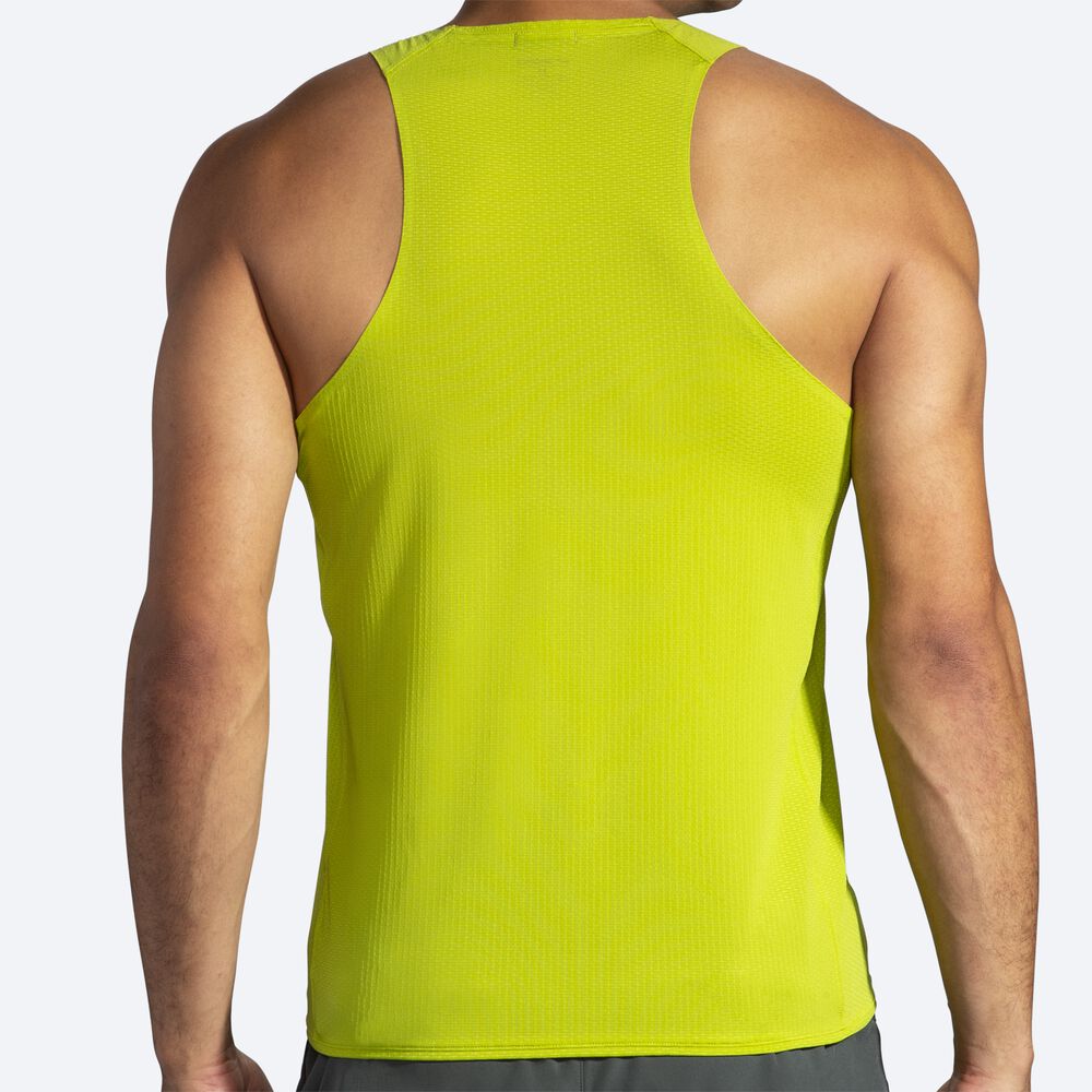 Brooks Atmosphere Singlet Férfi Ujjatlan Póló Sárga | HU308674