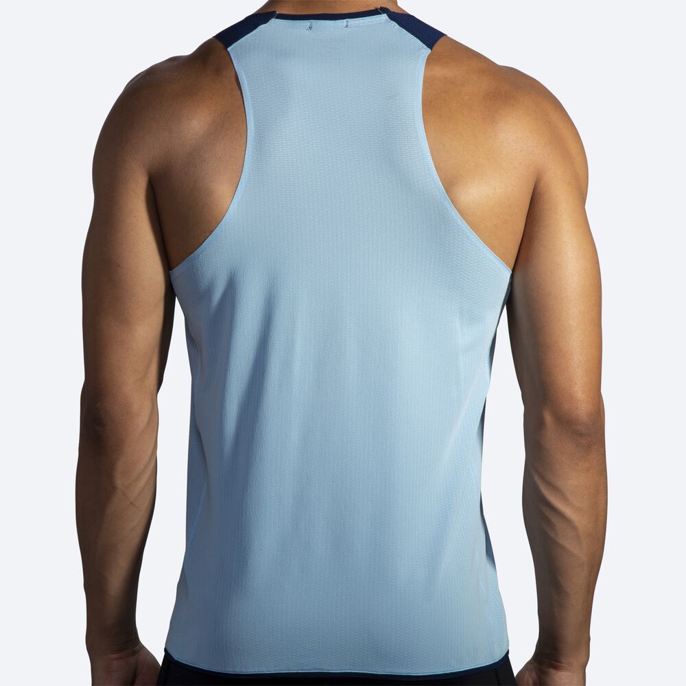 Brooks Atmosphere Singlet Férfi Ujjatlan Póló Sötétkék | HU378541