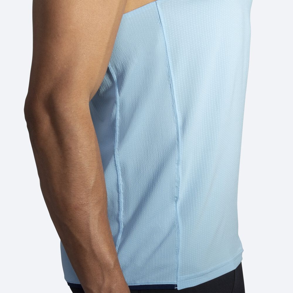 Brooks Atmosphere Singlet Férfi Ujjatlan Póló Sötétkék | HU378541