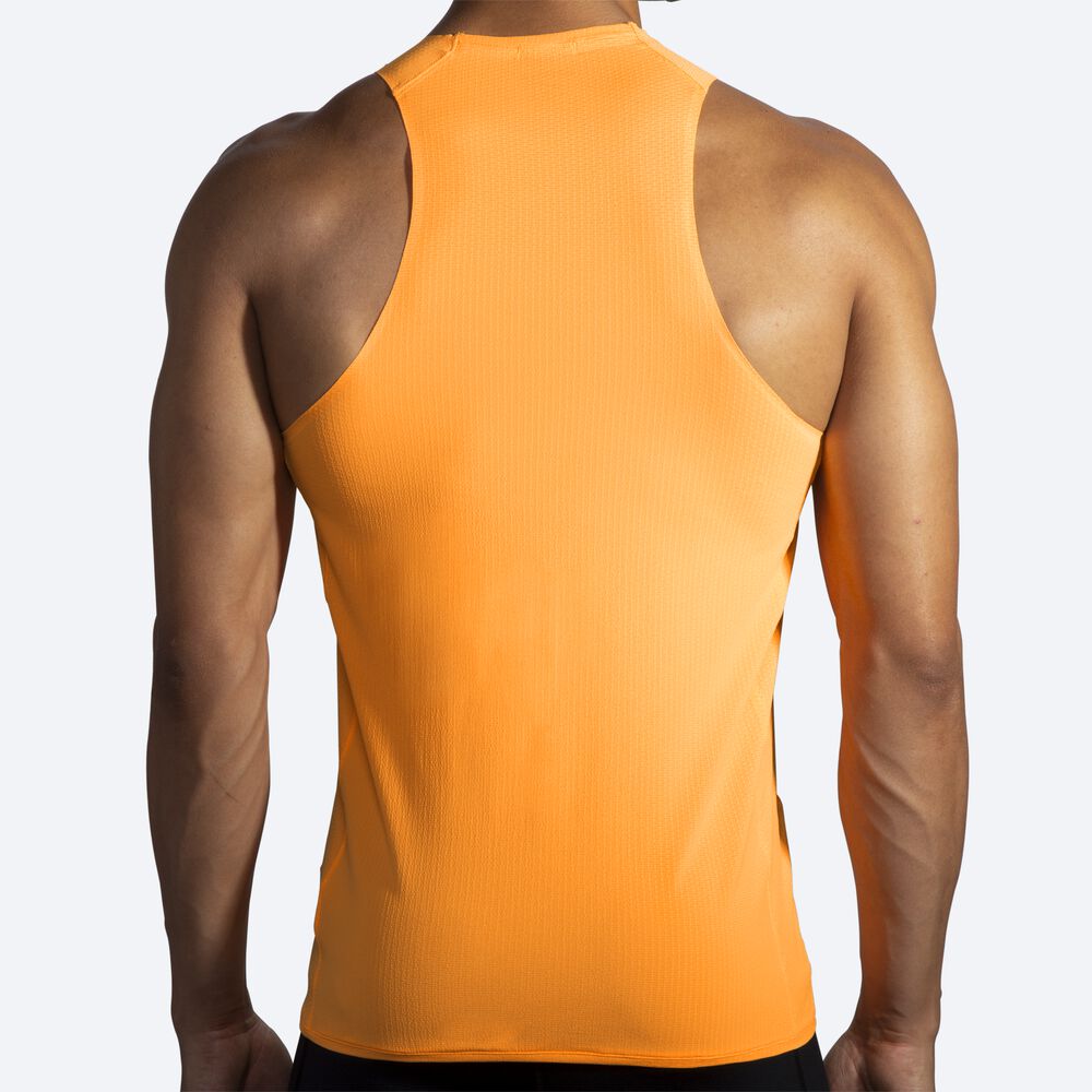 Brooks Atmosphere Singlet Férfi Ujjatlan Póló Narancssárga | HU658327