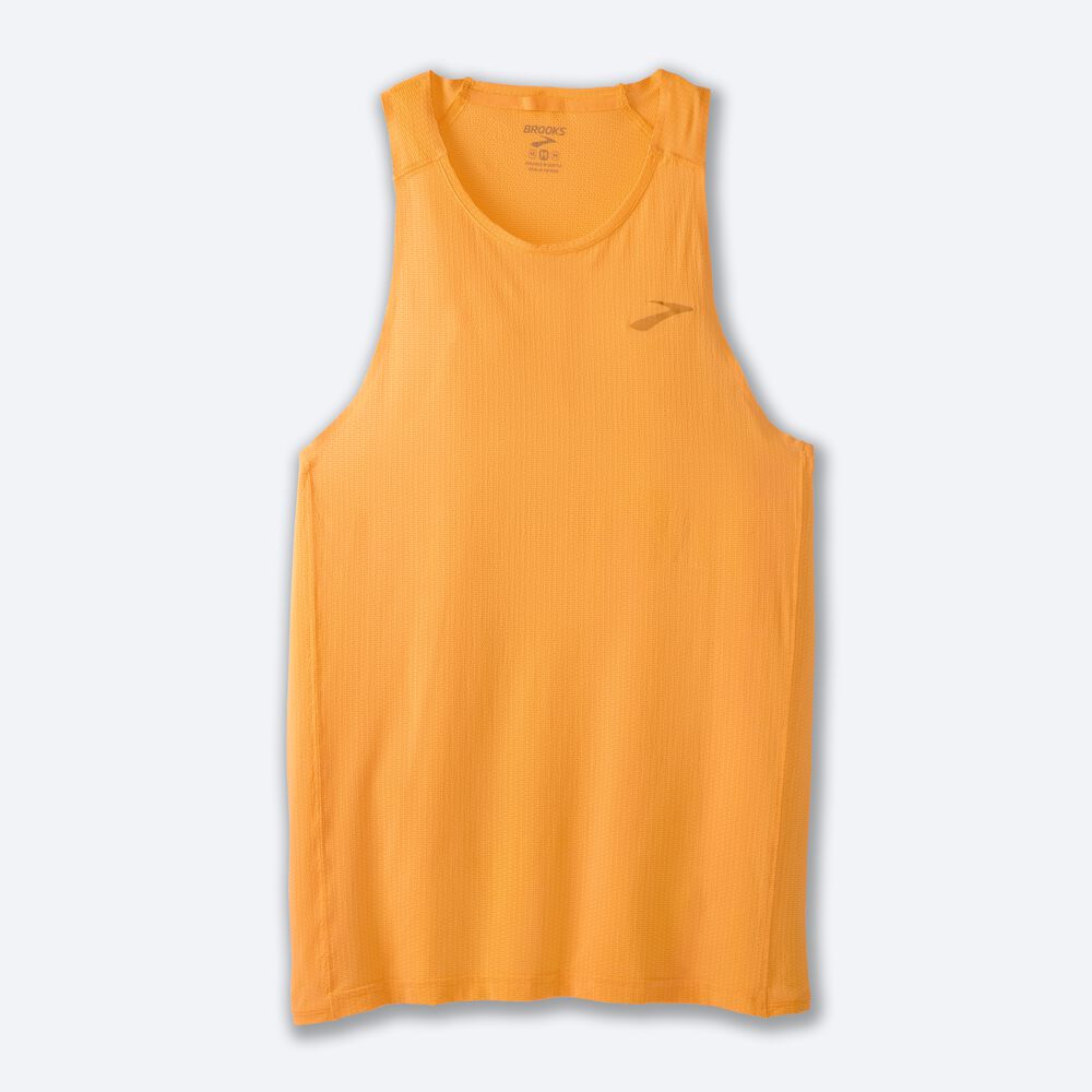 Brooks Atmosphere Singlet Férfi Ujjatlan Póló Narancssárga | HU658327