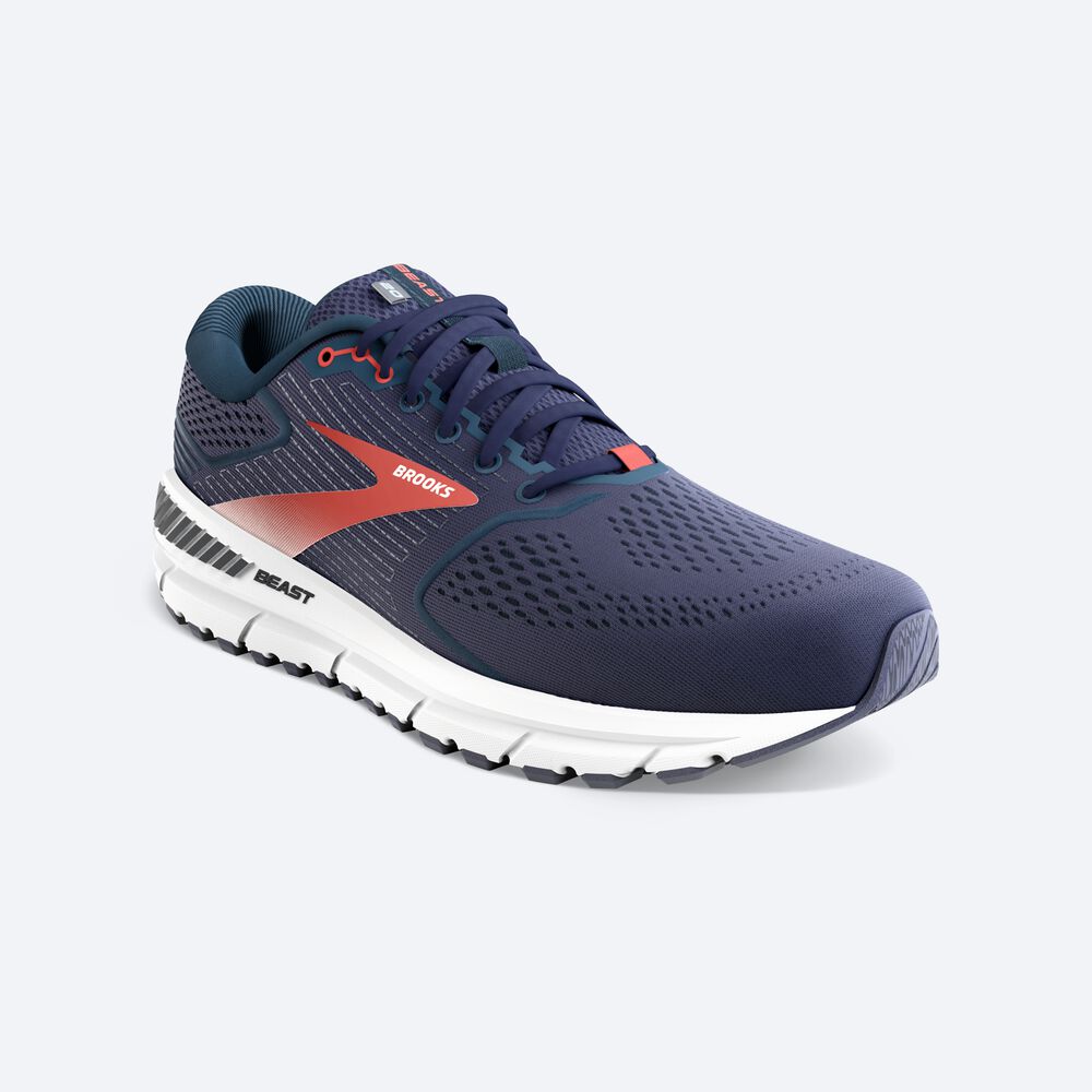 Brooks Beast '20 Férfi Futócipő Sötétkék/Piros | HU915026