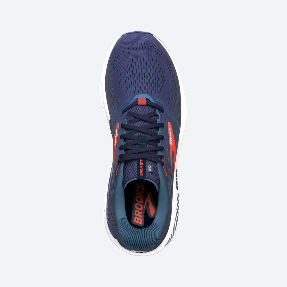 Brooks Beast '20 Férfi Futócipő Sötétkék/Piros | HU915026