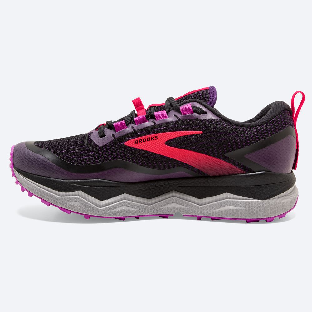 Brooks Caldera 5 Női Terepfutó Cipő Fekete/Lila | HU963402