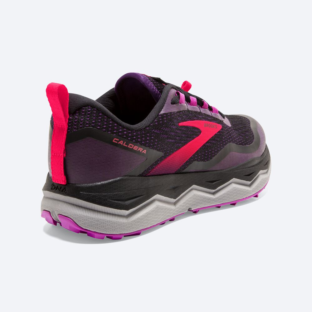 Brooks Caldera 5 Női Terepfutó Cipő Fekete/Lila | HU963402