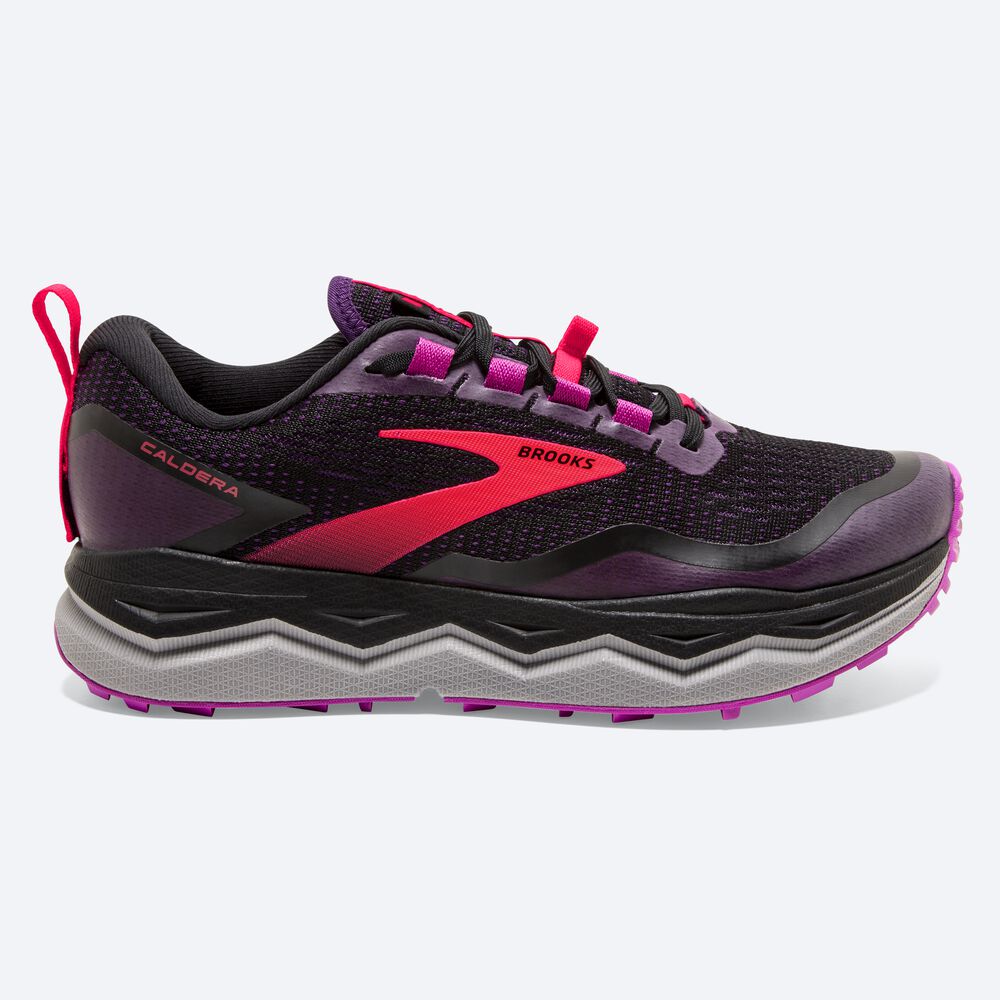 Brooks Caldera 5 Női Terepfutó Cipő Fekete/Lila | HU963402