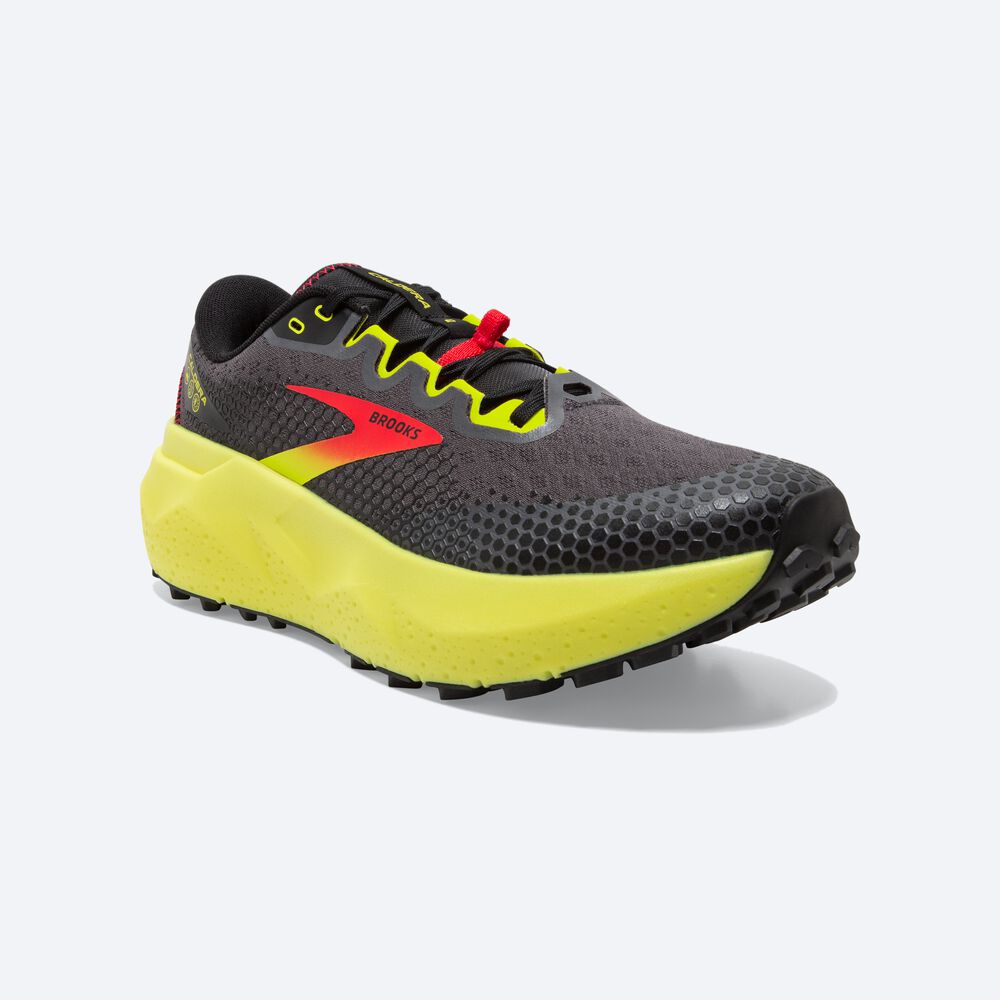 Brooks Caldera 6 Férfi Terepfutó Cipő Fekete/Piros/Sárga | HU817394