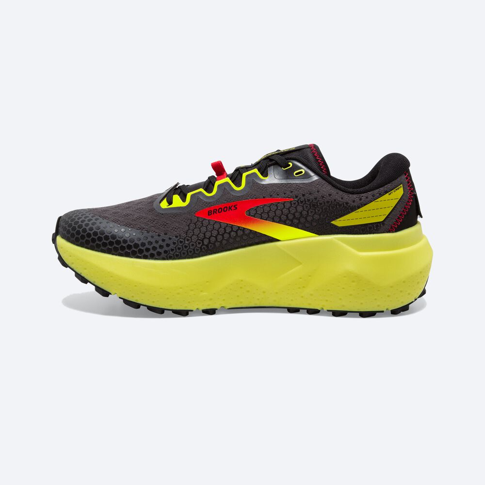 Brooks Caldera 6 Férfi Terepfutó Cipő Fekete/Piros/Sárga | HU817394