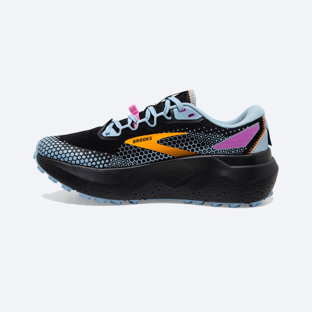 Brooks Caldera 6 Női Terepfutó Cipő Fekete/Kék/Sárga | HU540392