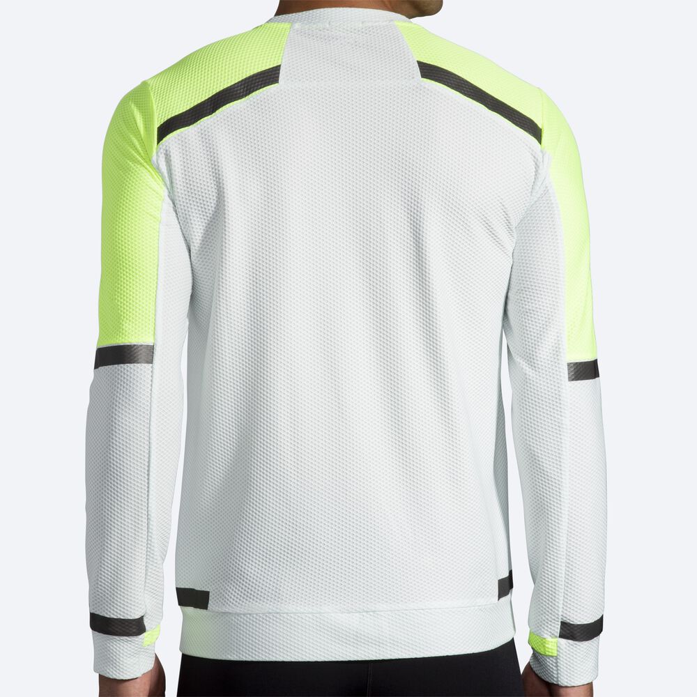 Brooks Carbonite Long Sleeve Férfi Póló Szürke | HU025481