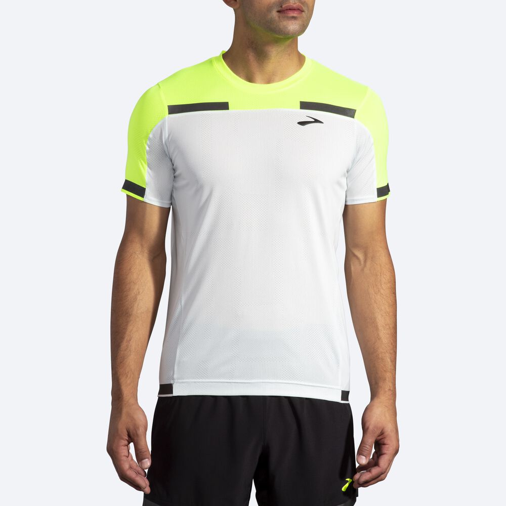 Brooks Carbonite Short Sleeve Férfi Póló Szürke | HU394026