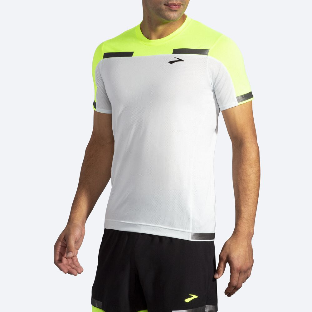 Brooks Carbonite Short Sleeve Férfi Póló Szürke | HU394026