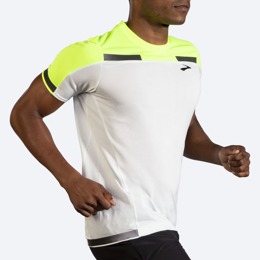 Brooks Carbonite Short Sleeve Férfi Póló Szürke | HU394026