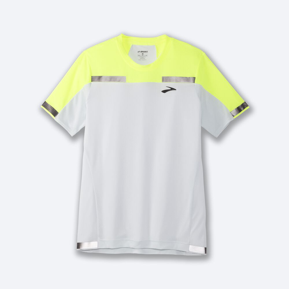 Brooks Carbonite Short Sleeve Férfi Póló Szürke | HU394026