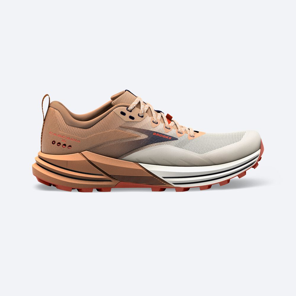 Brooks Cascadia 16 Férfi Terepfutó Cipő Fehér | HU458290