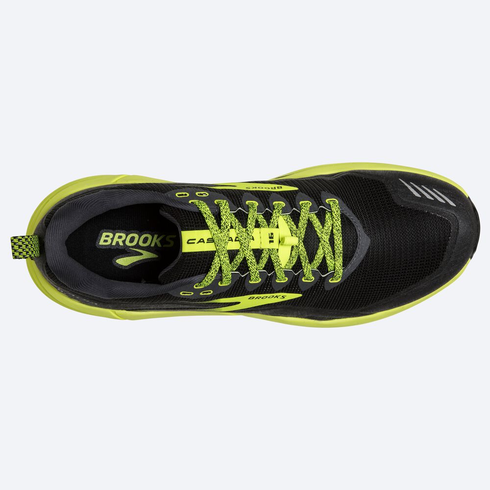 Brooks Cascadia 16 Férfi Terepfutó Cipő Fekete | HU624398