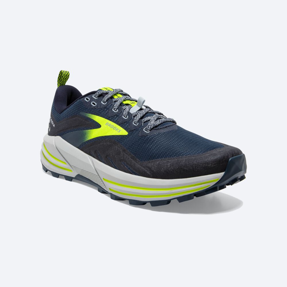 Brooks Cascadia 16 Férfi Terepfutó Cipő Barna/Sötétkék | HU913872