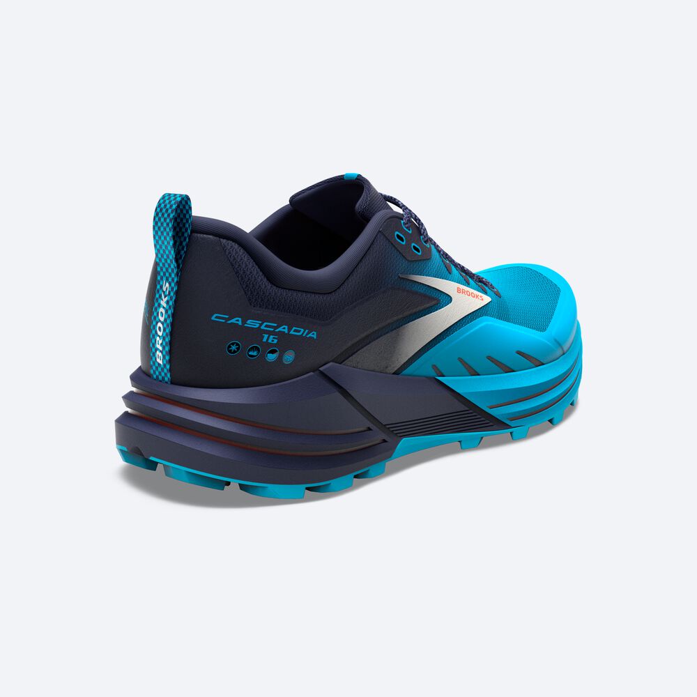 Brooks Cascadia 16 Férfi Terepfutó Cipő Sötétkék/Kék | HU968345