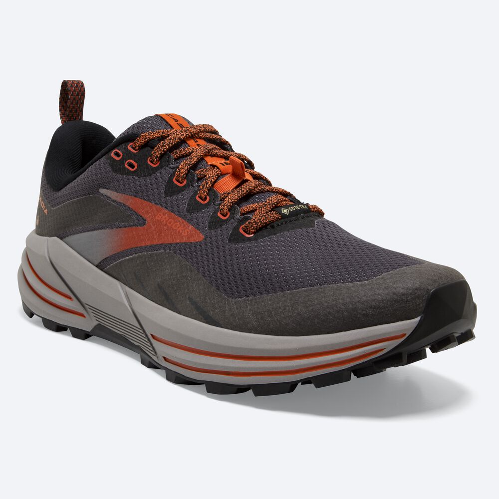 Brooks Cascadia 16 GTX Férfi Terepfutó Cipő Fekete | HU740619