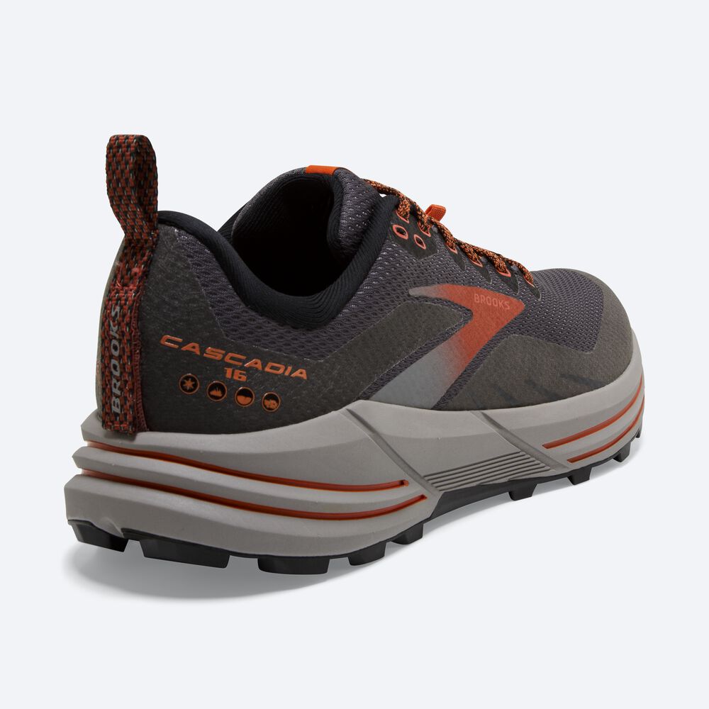 Brooks Cascadia 16 GTX Férfi Terepfutó Cipő Fekete | HU740619