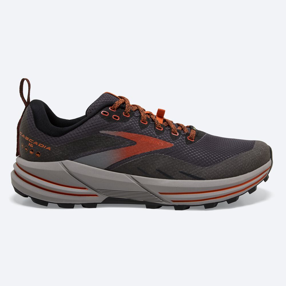 Brooks Cascadia 16 GTX Férfi Terepfutó Cipő Fekete | HU740619