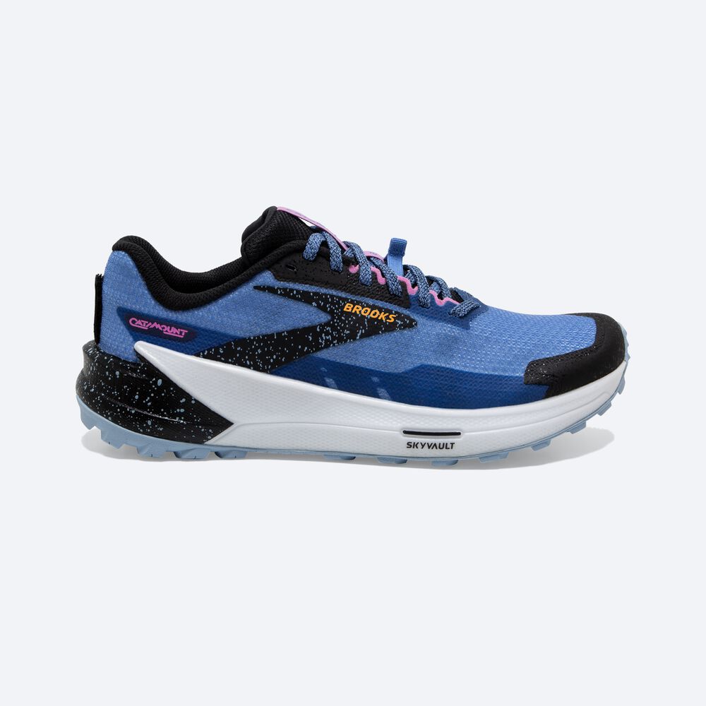 Brooks Catamount 2 Női Terepfutó Cipő Kék/Fekete/Sárga | HU127405