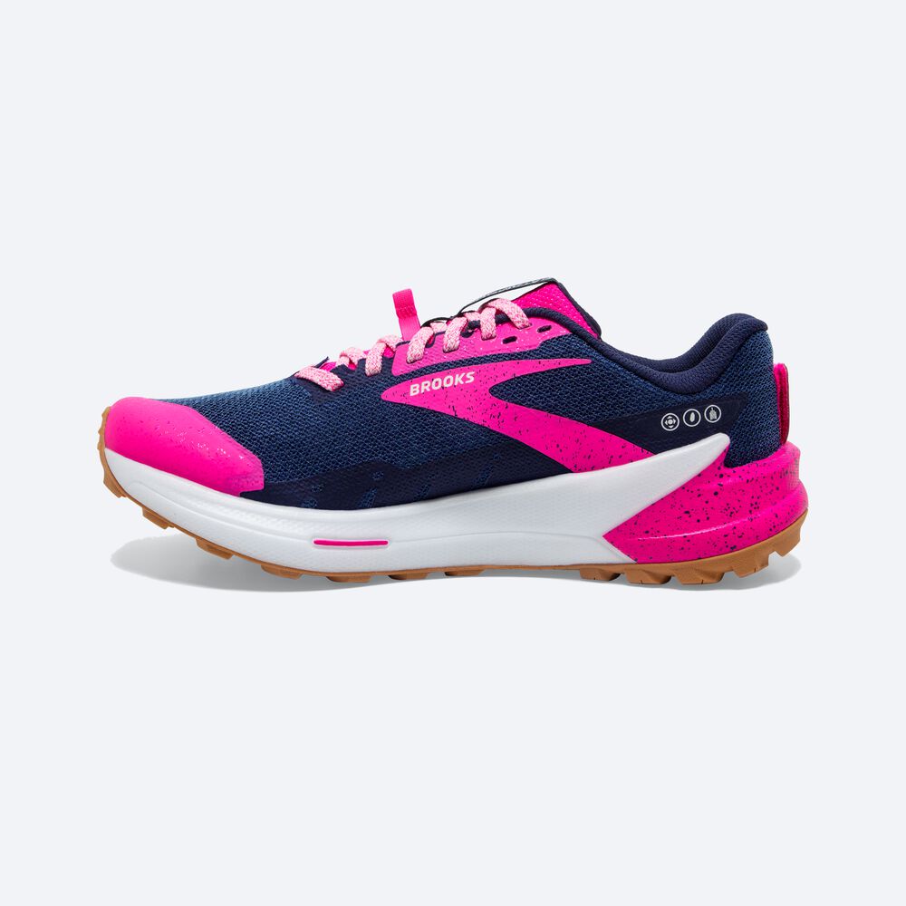 Brooks Catamount 2 Női Terepfutó Cipő Sötétkék/Rózsaszín | HU108639