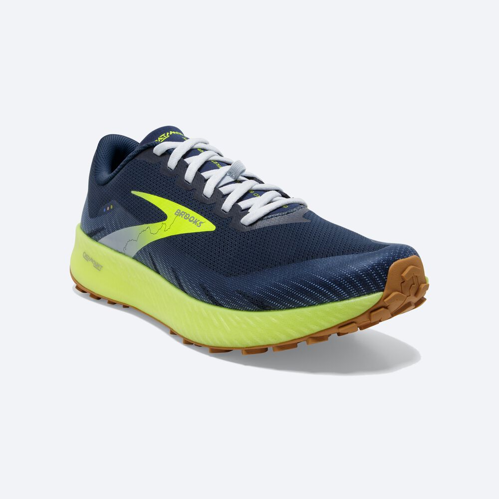 Brooks Catamount Férfi Terepfutó Cipő Barna/Sötétkék | HU578912