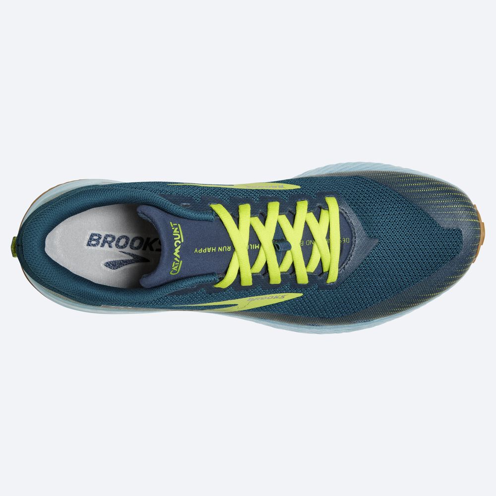 Brooks Catamount Férfi Terepfutó Cipő Kék/Világos Zöld | HU682093