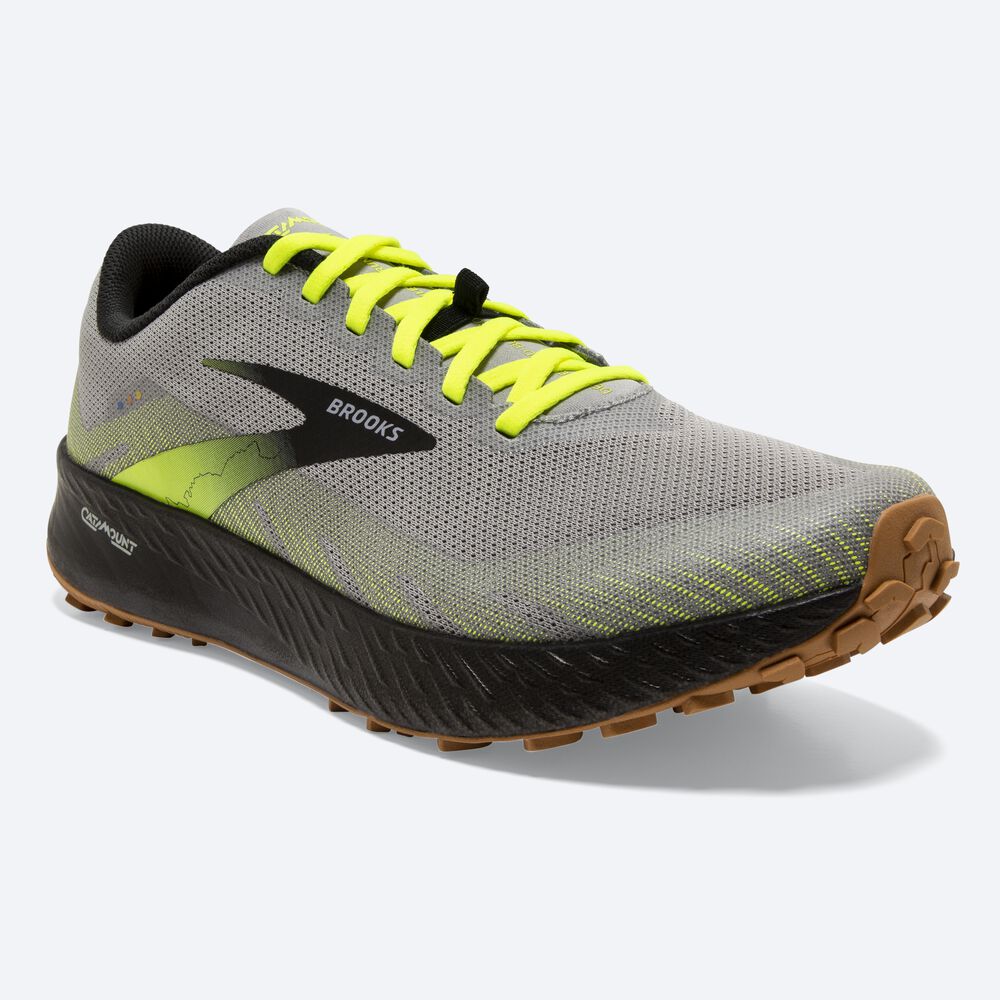 Brooks Catamount Férfi Terepfutó Cipő Szürke/Fekete | HU469718