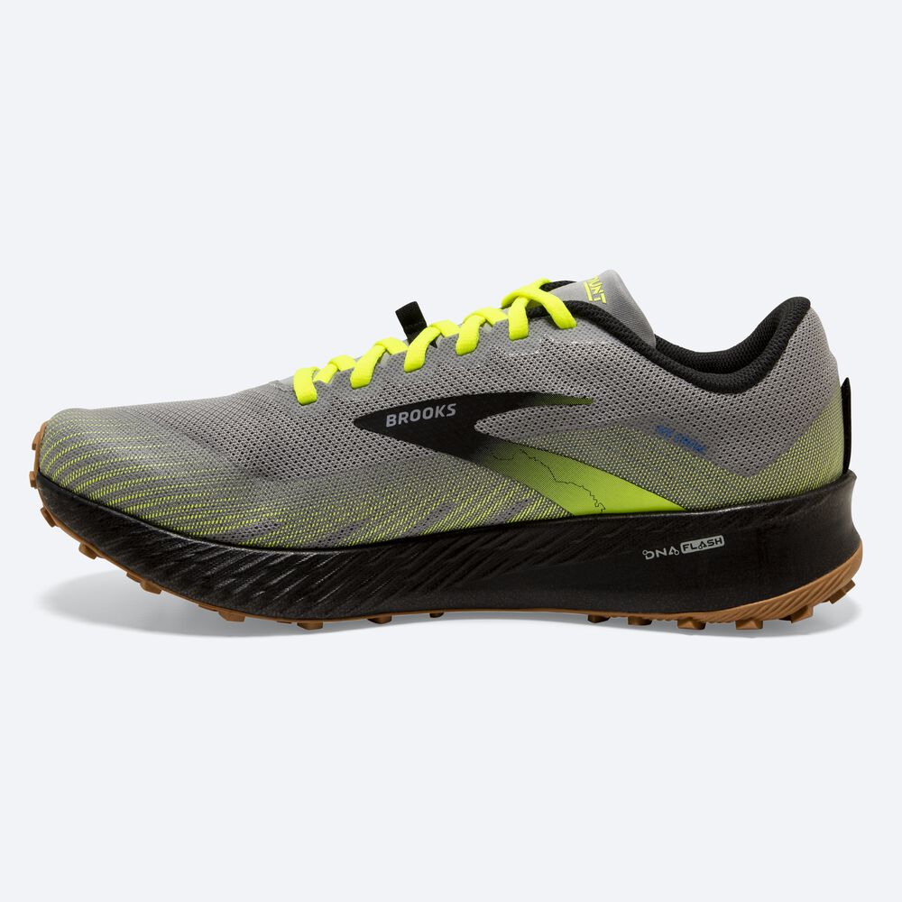 Brooks Catamount Férfi Terepfutó Cipő Szürke/Fekete | HU469718