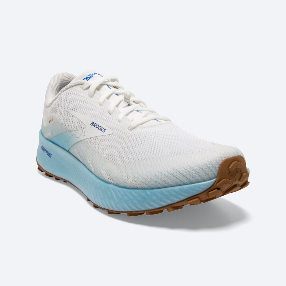 Brooks Catamount Női Terepfutó Cipő Fehér/Világos Türkiz/Kék | HU720584