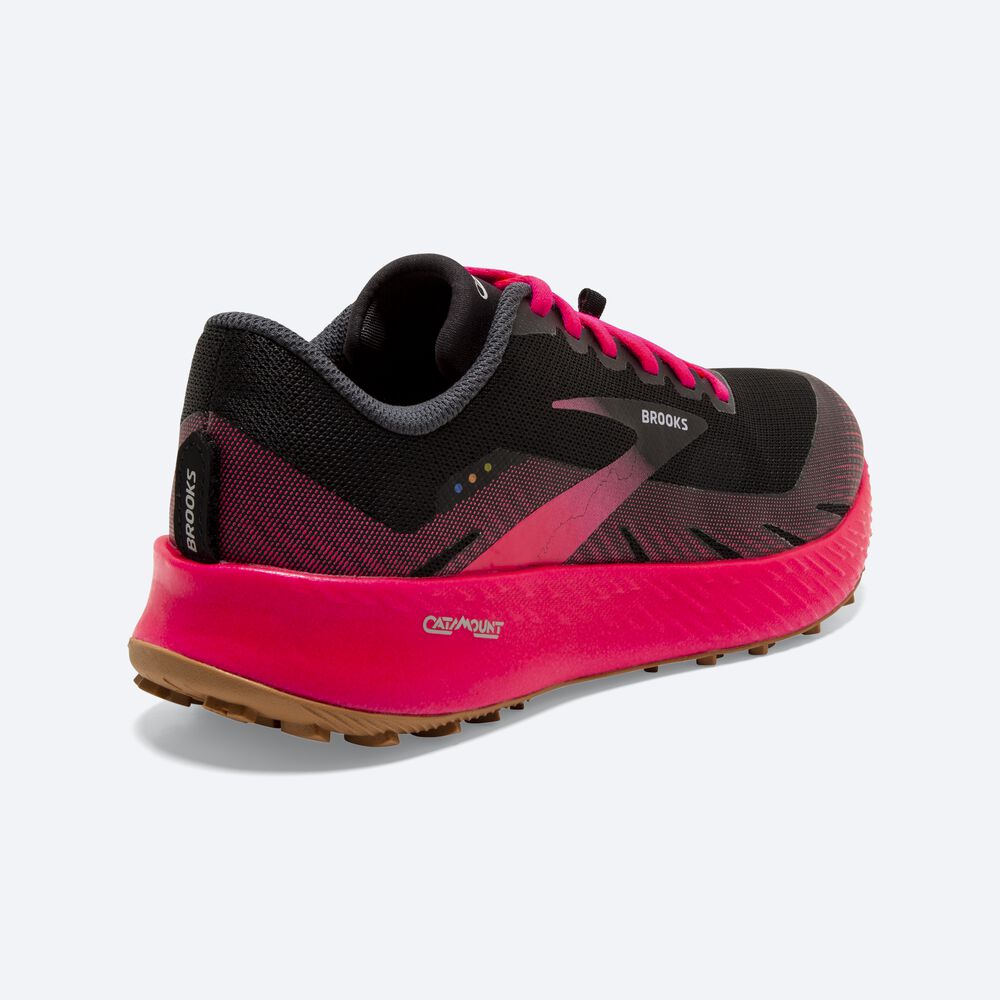 Brooks Catamount Női Terepfutó Cipő Fekete/Rózsaszín | HU017968