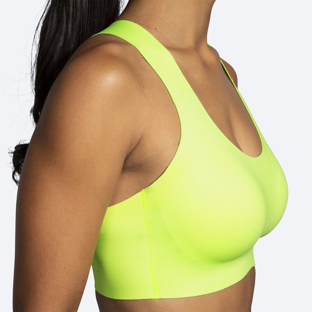 Brooks Dare Crossback Run Bra 2.0 Női Sportmelltartó Sárga | HU598723