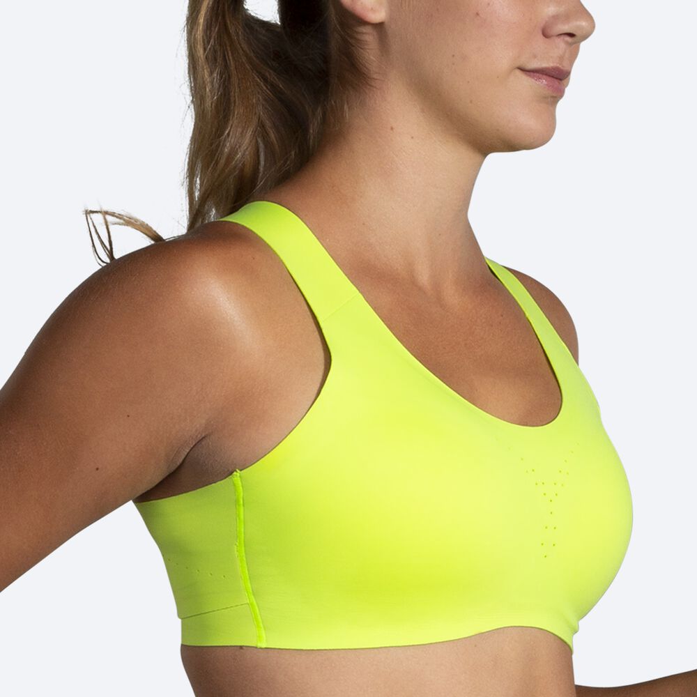 Brooks Dare Crossback Run Bra Női Sportmelltartó Sárga | HU067159