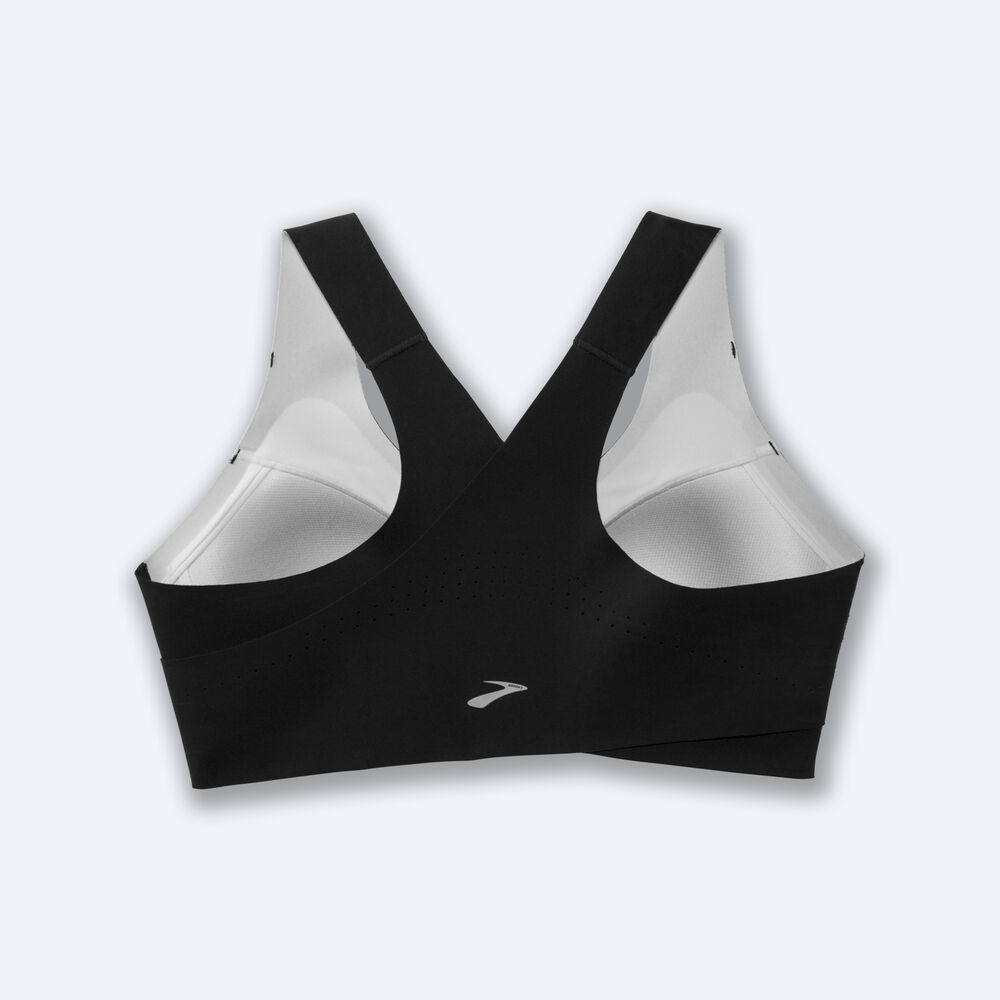 Brooks Dare Crossback Run Bra Női Sportmelltartó Fekete | HU834629