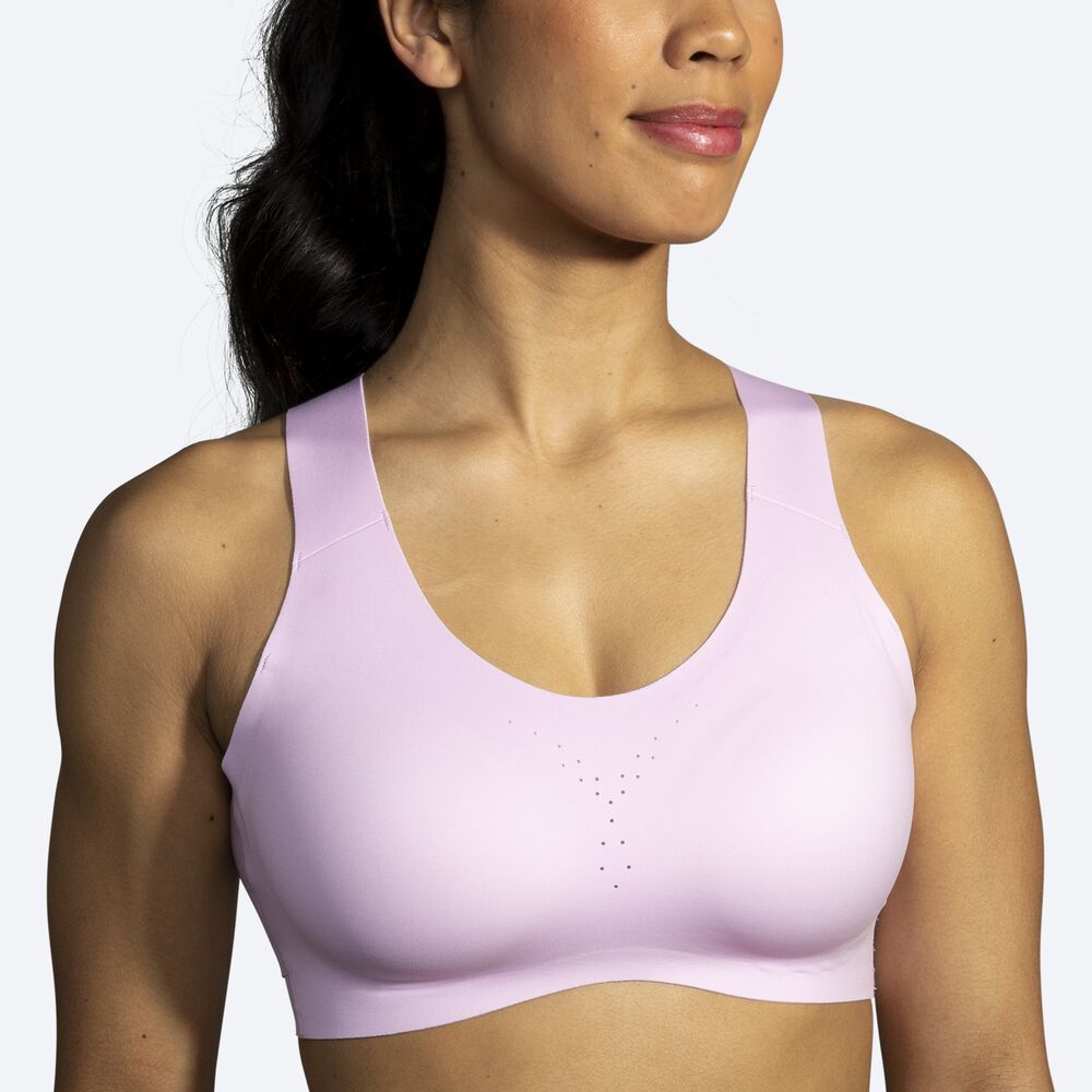 Brooks Dare Crossback Run Bra Női Sportmelltartó Lila | HU918357