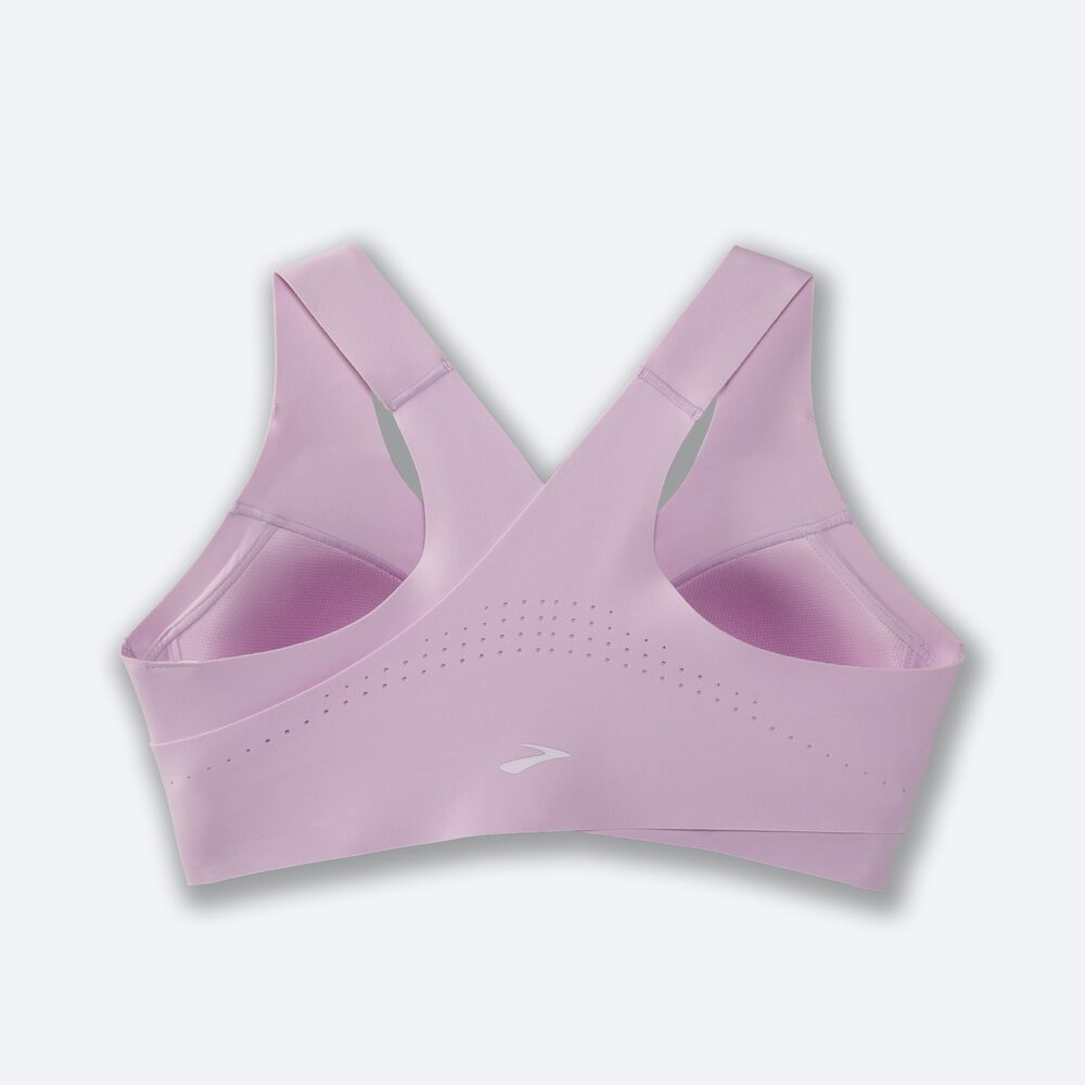 Brooks Dare Crossback Run Bra Női Sportmelltartó Lila | HU918357