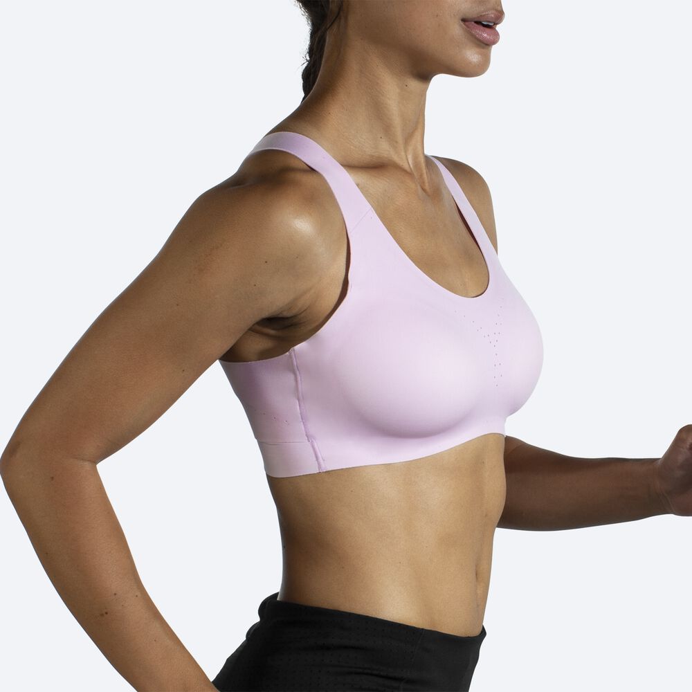 Brooks Dare Crossback Run Bra Női Sportmelltartó Lila | HU918357