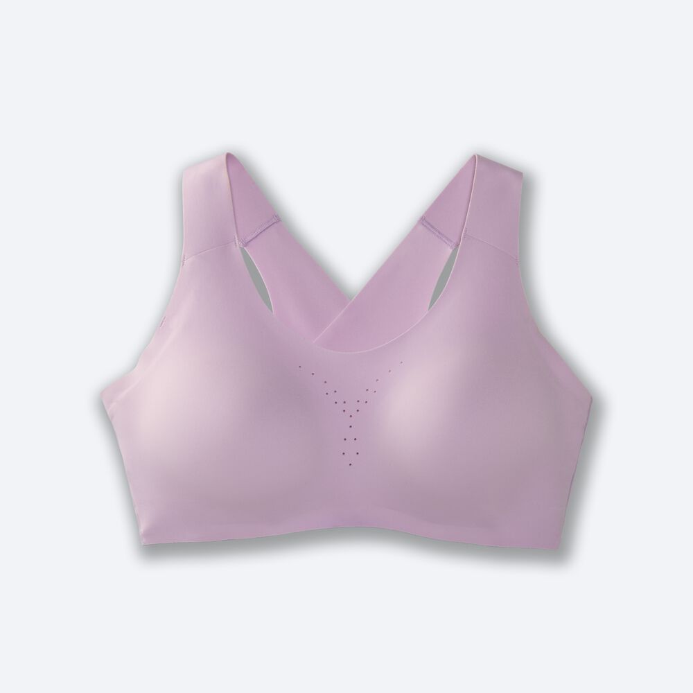 Brooks Dare Crossback Run Bra Női Sportmelltartó Lila | HU918357