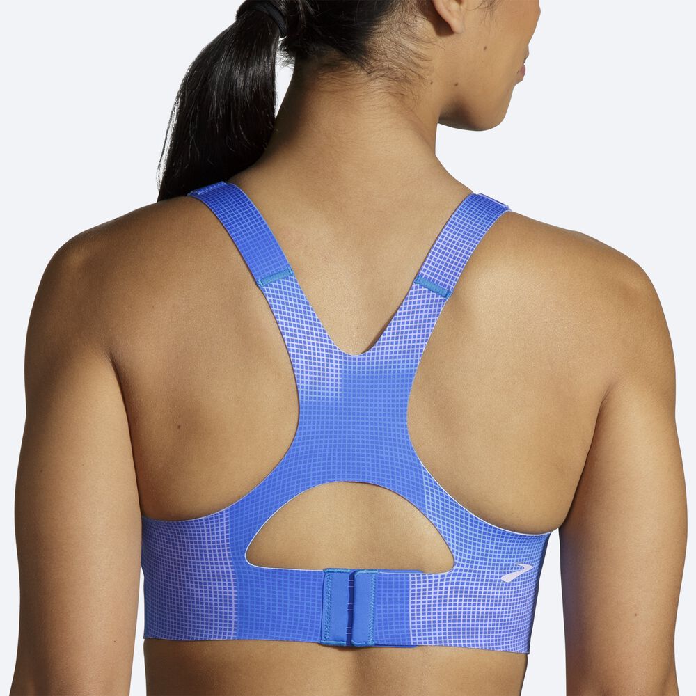 Brooks Dare Racerback Run Bra 2.0 Női Sportmelltartó Kék | HU126950