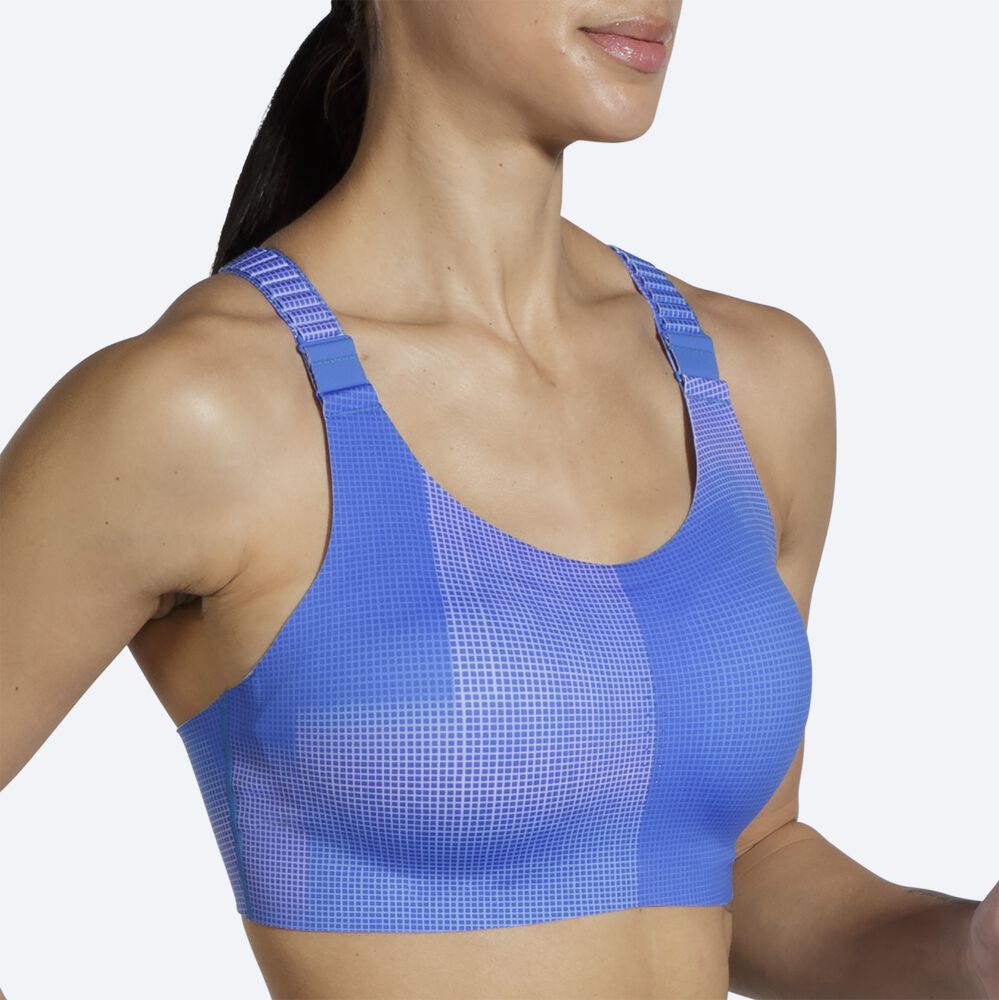 Brooks Dare Racerback Run Bra 2.0 Női Sportmelltartó Kék | HU126950