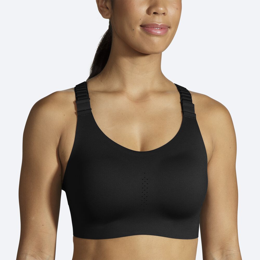 Brooks Dare Racerback Run Bra 2.0 Női Sportmelltartó Fekete | HU289140