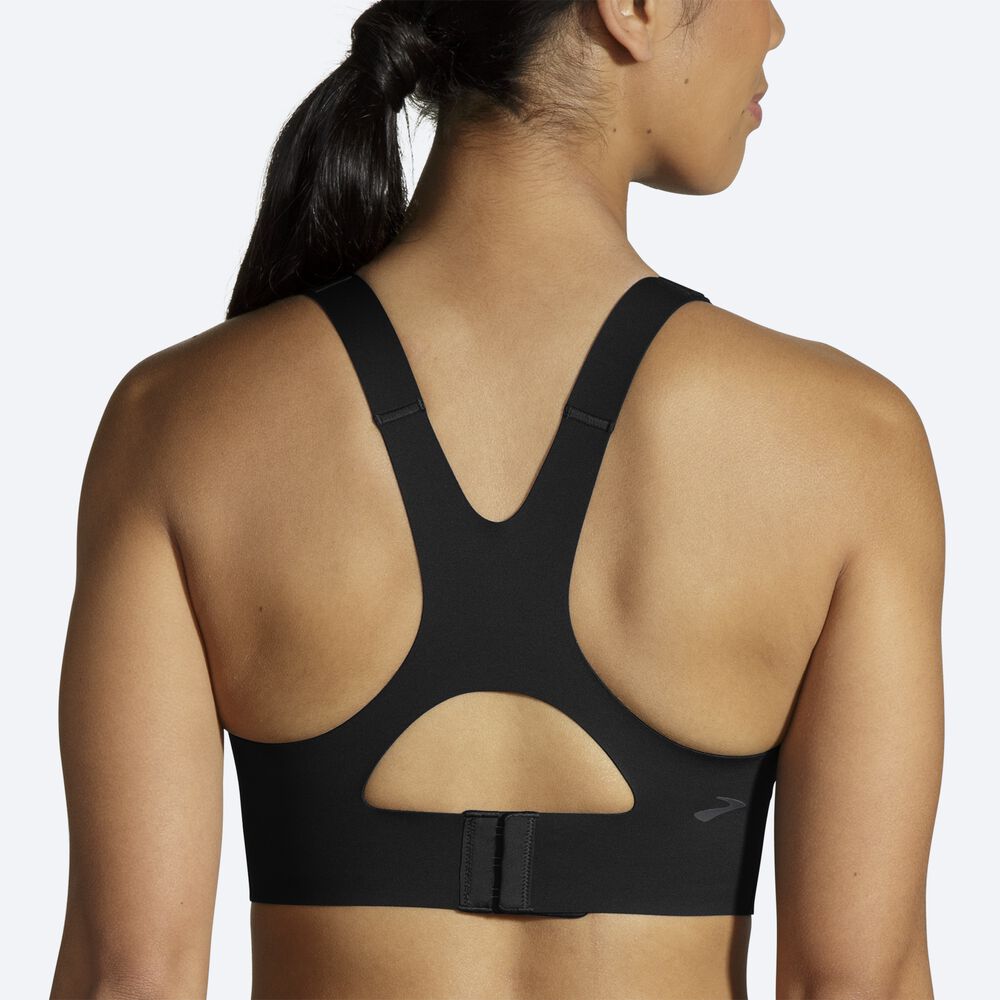 Brooks Dare Racerback Run Bra 2.0 Női Sportmelltartó Fekete | HU289140