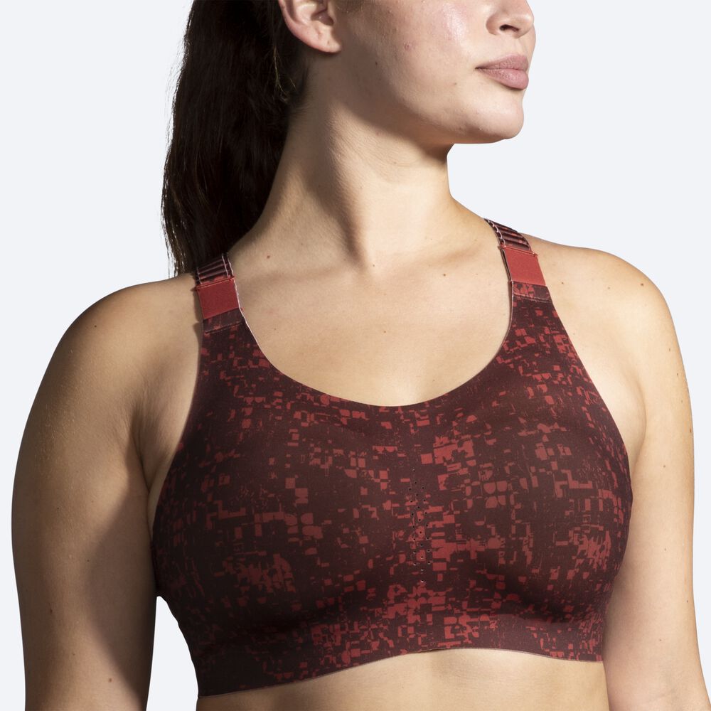 Brooks Dare Racerback Run Bra 2.0 Női Sportmelltartó Sötét Barna | HU461380