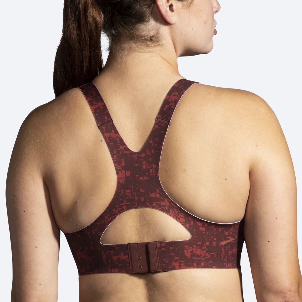 Brooks Dare Racerback Run Bra 2.0 Női Sportmelltartó Sötét Barna | HU461380