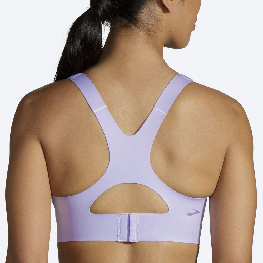 Brooks Dare Racerback Run Bra 2.0 Női Sportmelltartó Lila | HU580342