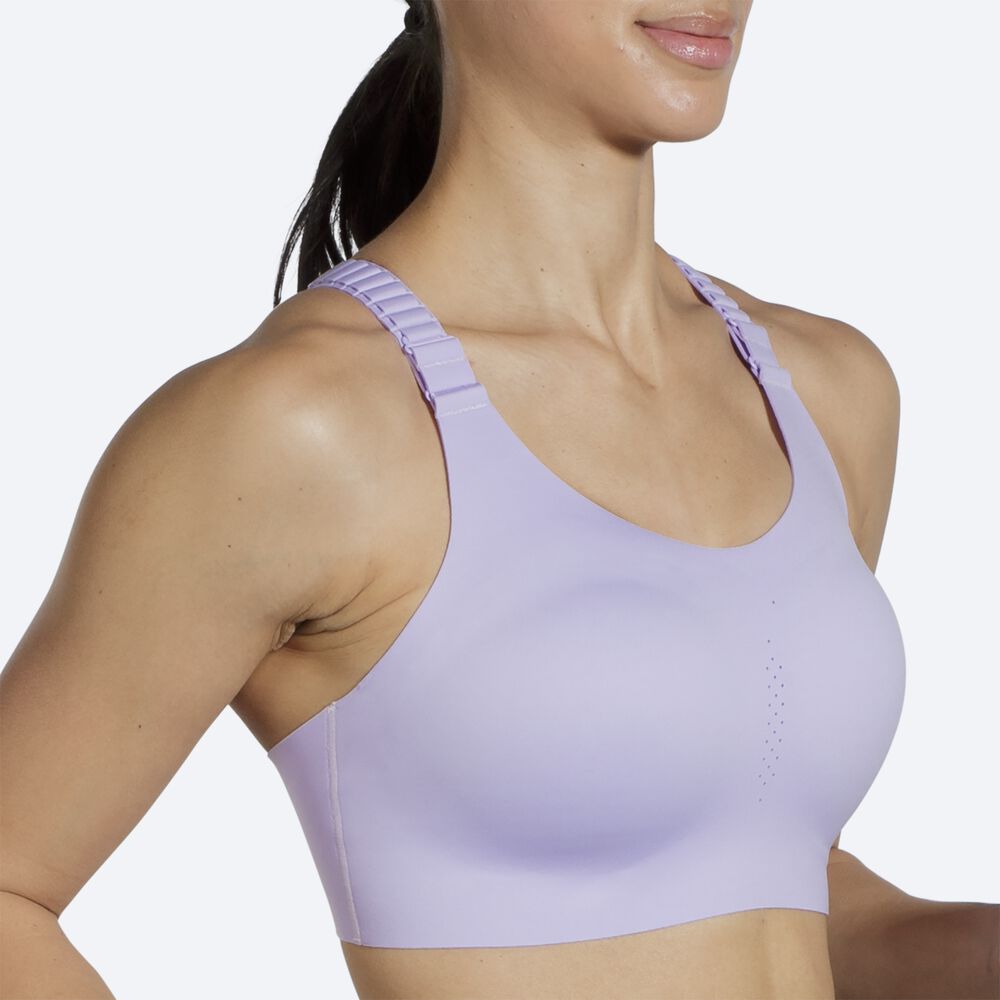 Brooks Dare Racerback Run Bra 2.0 Női Sportmelltartó Lila | HU580342