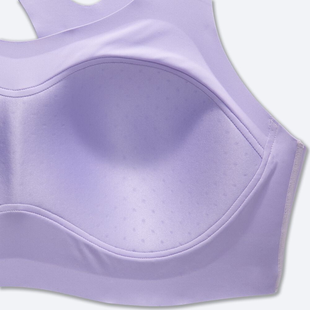 Brooks Dare Racerback Run Bra 2.0 Női Sportmelltartó Lila | HU580342